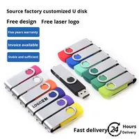 Flash Drive USB 3.1 Logam Baru 64GB-256GB Mini Clip Hadiah untuk Multi-Perangkat dengan Garansi 2 Tahun