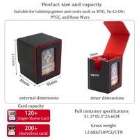 Boîte de rangement Torson à double enveloppe et chargement latéral pour cartes à collectionner MTG, accessoires TCG avec fermeture magnétique en cuir PU – Vente en gros