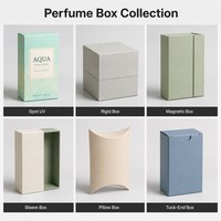Boîte d'emballage de parfum personnalisée écologique et recyclable, boîte cadeau en carton pour l'emballage de flacons de parfum de luxe