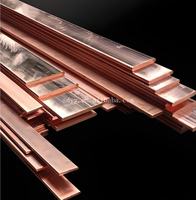 Barre plate en cuivre pur à 99,95 % ASTM C11000 T2 20 mm x 5 mm pour onduleurs et équipements de commutation
