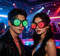 Lunettes LED Lumineuses Multicolores Tendance pour Bars, KTV, Soirées et Spectacles – Accessoires d'Ambiance Technologiques et Lumineux