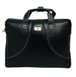 Premium Black Mens Genuine Leather Office Messenger <b>Bag</b> Large Adjustable Strap Shoulder <b>Bag</b> Modern Waterproof Style - Product Image 2