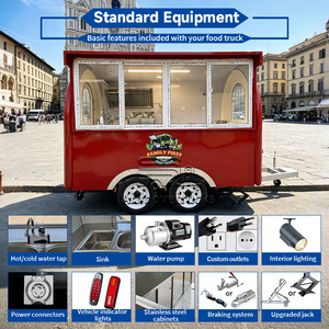 Remorque alimentaire miniature personnalisée pour la vente de <span class=keywords><strong>hot</strong></span>-dogs, hamburgers et frites, entièrement équipée et climatisée - Product Image 3