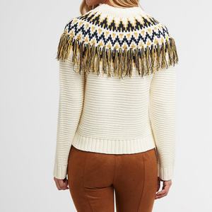 Pulls à franges de Noël pour femmes de haute qualité avec logo personnalisé, pulls en tricot pour femmes pour l'hiver - Product Image 2