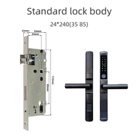 Cerradura Inteligente Electrónica para Puerta con WiFi, Aplicación Tuya TTLock, Huella Digital, Contraseña Digital, Tarjeta RFID, Impermeable, para Exteriores