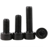 Tête de clé Allen DIN912 m2, 5 m2, 5 m3 m4 m5 m6 m8 acier inoxydable 1.4 ou 1.6 vis hexagonale interne noire