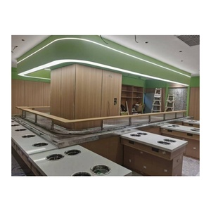 <span class=keywords><strong>สายพาน</strong></span>ลำเลียงซูชิสแตนเลสแบบหมุนรุ่นใหม่สำหรับร้านอาหาร ใช้ในบ้าน และขายปลีก พร้อมปรับความเร็วได้ ขนาดสั่งทำได้ - Product Image 4