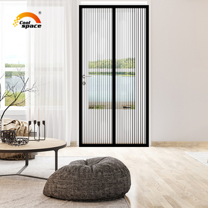 Tùy chỉnh hiện đại có thể thu vào Xếp Li lưới nhôm trượt côn trùng màn hình cửa sổ cửa chống muỗi gấp Màn hình rèm - Product Image 5