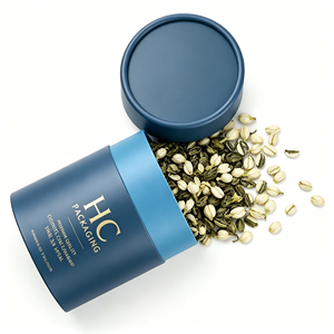 Boîte ronde en carton rigide écologique de luxe pour l'emballage de thé matcha en vrac de qualité supérieure, fabricant de logos personnalisés - Product Image 6