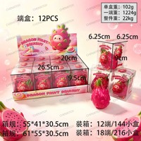 Jouet anti-stress souple et croustillant, formes variées (fruits, légumes, petits animaux), grand visage souriant, vente en gros pour tous les âges
