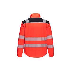 Portwest-T402RBKXL PW3 Hi-Vis softshell (3L) สีแดง/ดำ-EAN 5036108391004ชุดทำงาน - Product Image 2
