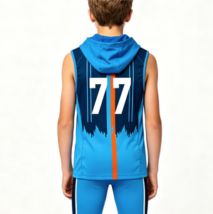 Maillot de football 7v7 sans manches confortable pour jeunes, uniforme de football 7 sur 7 - Product Image 3