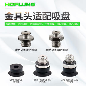 Ventosa Manual Plana de Bajo Perfil para la UE, ZP2-TB02/04/06EUN/S-A5, con Conector para Aspiradoras - Product Image 2