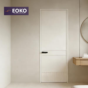 Porte intérieure coupe-<span class=keywords><strong>feu</strong></span> en bois massif EOKO, sans peinture, avec cadre, pour chambre d'hôtel, porte en bois coupe-<span class=keywords><strong>feu</strong></span> - Product Image 1
