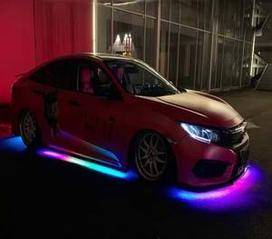 Musik-Synchronisierung Traumfarben-Jagd BT <span class=keywords><strong>APP</strong></span>-Steuerung RGB LED Unten Rohrkörper Neonlicht-Satz Autounterleuchtlicht Auto-LED-Streifenleuchten - Product Image 4