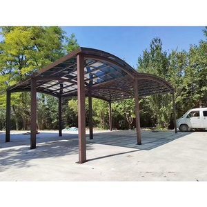 Auvent de jardin en tôle PC, pare-soleil en alliage d'aluminium, abri de voiture en tôle PC, abri de voiture extérieur pour parking - Product Image 4