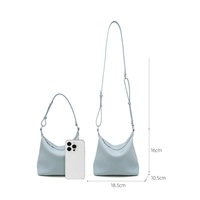 Nouveau design Printemps-Été, Sac d'épaule pour femme en cuir de vachette pleine fleur véritable, Sac coussin coloré style hobo