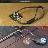 Base de Anclaje de Seguridad para Candados de Cable con Llave o Combinación, Accesorio de Anclaje para Montaje en Escritorio para Candados de Cable