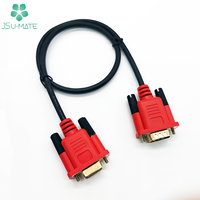 Cable D-sub Personalizado DB9 a DB9 RS232 Serial de 9 Pines Macho Hembra Dorado RS232 Cable Serial de 9 Pines
