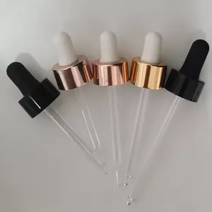 Đầu Pipet Thiết Kế Mới Với Đầu Nhọn/Đầu Tròn/Đầu Cong 18Mm Nắp Chai Nhỏ Giọt Tinh Dầu Cổ