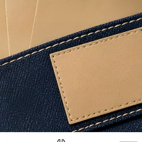Étiquettes de vêtements en papier kraft résistantes à la déchirure, lavables, en résine, pour jeans, 0,35 mm, 0,55 mm, taille personnalisée, vente en gros