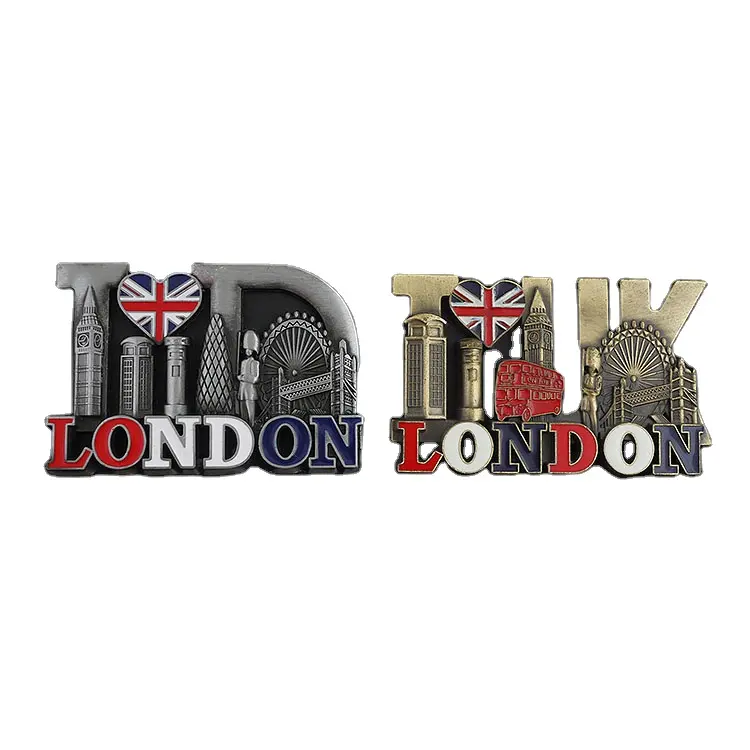 Iklan promosi 2024 magnetik 3D London magnet kulkas untuk bisnis London hadiah turis