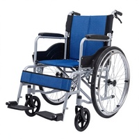 Chaise de mobilité pliable avec siège en maille respirante, poids léger de 13,1 kg, roue arrière de 24 pouces, roue avant de 7 pouces, largeur pliée de 27 cm
