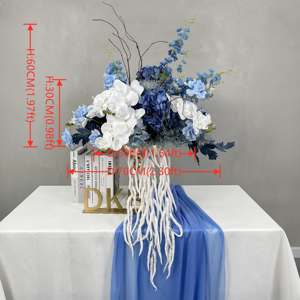 Centres de table décoratifs pour événement de mariage Offre Spéciale bleu blanc Design Flower Ball Arrangement Supplies - Product Image 2