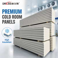 Panneaux sandwich PU ignifuges pour chambre froide, panneaux d'isolation pour chambre froide, panneau de refroidissement avec accessoires de porte