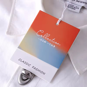 Embossed logo Luxury Recyclable Cardboard Custom Printing Hang Tags for Clothing - Product Image 3