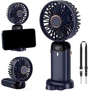 Mùa Hè Ngoài Trời Máy Tính Để Bàn Cầm Tay <span class=keywords><strong>Fan</strong></span> Pin Có Thể Tháo Rời USB Hiển Thị Kỹ Thuật Số Điện Pocket Mini <span class=keywords><strong>Fan</strong></span> - Product Image 1
