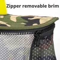 Casque de sécurité respirant camouflage à visière large pour chantier d'été, protection solaire, protection du travail en tissu