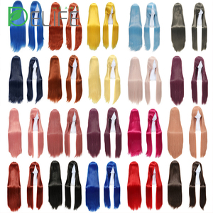 Zero อนิเมะนิเมะ <span class=keywords><strong>Izuku</strong></span> <span class=keywords><strong>Midoriya</strong></span>,ผ้าไหมสังเคราะห์สี Corto De Dos Rey Ayanami 100ซม. Con Diadema Por Mayor - Product Image 1