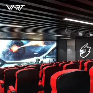 VART 5D เก้าอี้โรงหนังเคลื่อนไหว VR รถไฟเหาะเก้าอี้7D โครงการภาพยนตร์สำหรับสวนสนุก