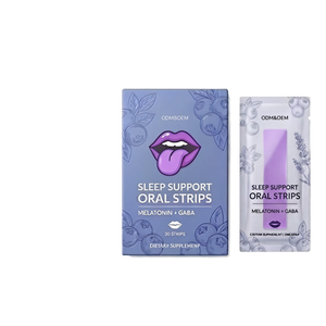 Suplemento en Tiras Orales de Melatonina, GABA y L-Teanina con Fórmula Personalizada - Product Image 1