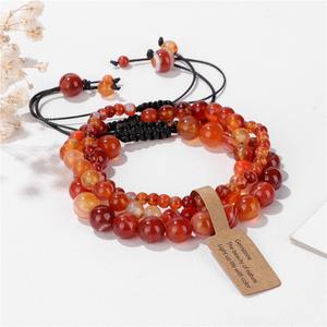 Pulsera de Piedras Naturales de Alta Calidad <span class=keywords><strong>en</strong></span> Oferta, Cuentas de Piedra de 4mm/6mm/8mm para Hombre y Mujer, Juego de <span class=keywords><strong>Tres</strong></span> Piezas, Buen Regalo para Amigos - Product Image 1