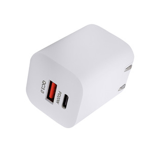 Mini PD Folding Charger 20W Dual Port QC3.0 Fast <b>Charging</b> <b>Adapter</b> White - Product Image 3