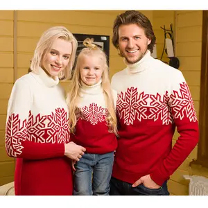 2023 nouveau Noël Parenting hommes femmes enfants chandails Noël Jacquard pull