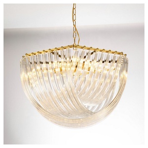 Lámpara de araña de cristal transparente de cadena dorada nórdica, modelo europeo, personalidad creativa, luces de dormitorio simples - Product Image 6