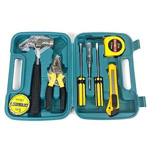 Kit d'outils à main <span class=keywords><strong>9</strong></span> en <span class=keywords><strong>1</strong></span> Ensemble d'outils de réparation Tournevis Marteau Pince avec mallette de rangement - Product Image 4