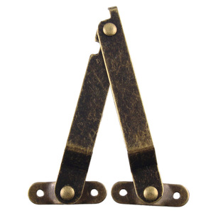Retro Style Iron Furniture Hinge 98mm 85mm 67mm Flush Mount Hidden Hinge For Toolbox - Product Image 5