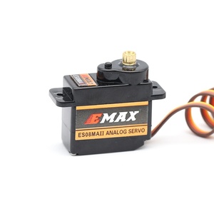 Micro-servo analogique EMAX ES08MAII 12g, engrenages entièrement métalliques, couple de 1,8 kg.cm, vitesse élevée de 0,12s pour pièces <span class=keywords><strong>d</strong></span>'<span class=keywords><strong>avion</strong></span> RC à voilure fixe et multirotor - Product Image 4