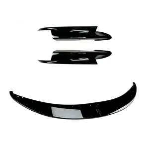Diffuseur de pare-chocs avant StarNav 2/4 pièces en ABS noir brillant, kit carrosserie pour Série 3 M3 E90 E91 E92 E93 (2006-2013) - Product Image 5