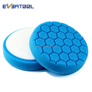 EVERTOOL 6 pouces Auto Hexago détaillant Machine rotative polissage finition tampons de polissage bleu 150mm tampon éponge de polissage - Product Image 4
