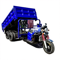 Véhicule de fret agricole à 9 roues à déchargement automatique, tricycle à moteur à essence, véhicule à trois roues