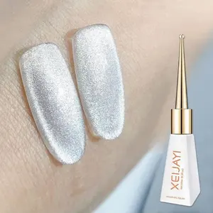 XEIJAYI Silber Katzenauge Nagellack UV-Gel Mode Schlussverkauf Diamant Katzenauge Basis Nagellack Großhandel