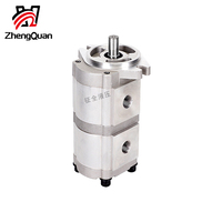 Pompa Hidrolik Tekanan Tinggi Zhengquan HGP-33A-F6/6R Pompa Gigi Ganda untuk Sistem Penguat Pembangkit Listrik OEM Dapat Disesuaikan