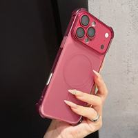 Coque de protection antichoc en TPU souple translucide dépolie pour iPhone 18 Pro Max/17 Pro avec protection d'objectif d'appareil photo séparable