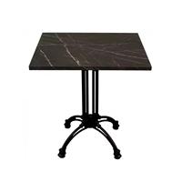 Table de salle à manger 24''x24'' 30''x30'' résistante aux intempéries, table de restaurant en HPL noyer noir, stratifié haute pression
