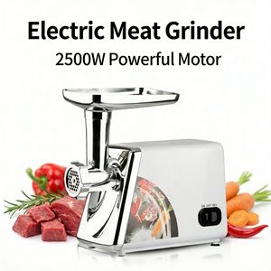 Picadora de Carne Eléctrica con Motor de 2500W, Procesador de Alimentos Multifuncional de Acero Inoxidable para el Hogar - Product Image 1